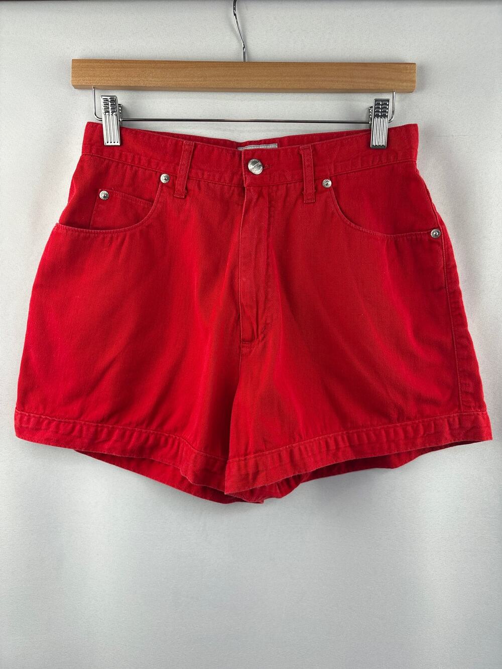 Women’s Palmetto’s Size 9 Bright Red High Waisted Denim Shorts